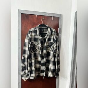 Steve’s Jeans Black and White Plaid Shirt